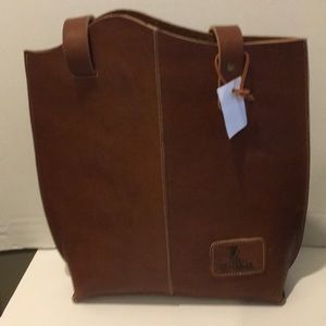 Stiff Leather Xtra Large Shopper Purse